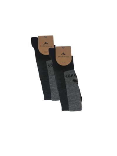 2 x Pairs MERINO WOOL Ski Socks Package